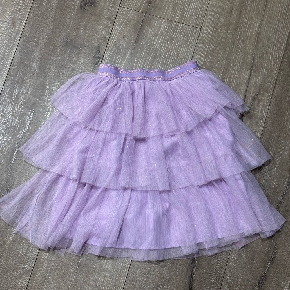 H&M Lavender Sparkle Tiered Tulle Skirt